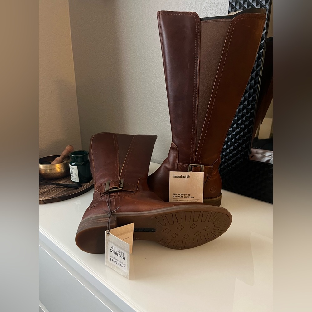 NEW!! Timberland Eatrhkeepers Savin Hill Riding Boots All-Fit Stretch.